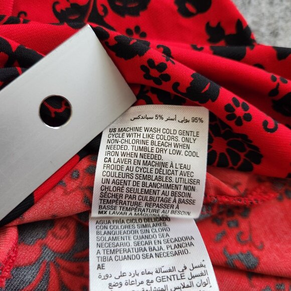 Charter Club Liquid Knit Stretch V-Neck Tank Top Women's S Red Vamp Whimsigoth - Picture 8 of 11